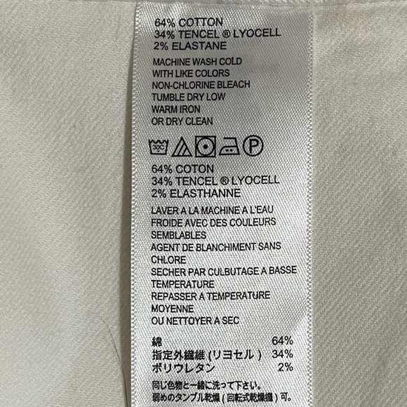 NWT! Women’s Tommy Bahama Anna Twill white pencil skirt Size 6 - Picture 6 of 6